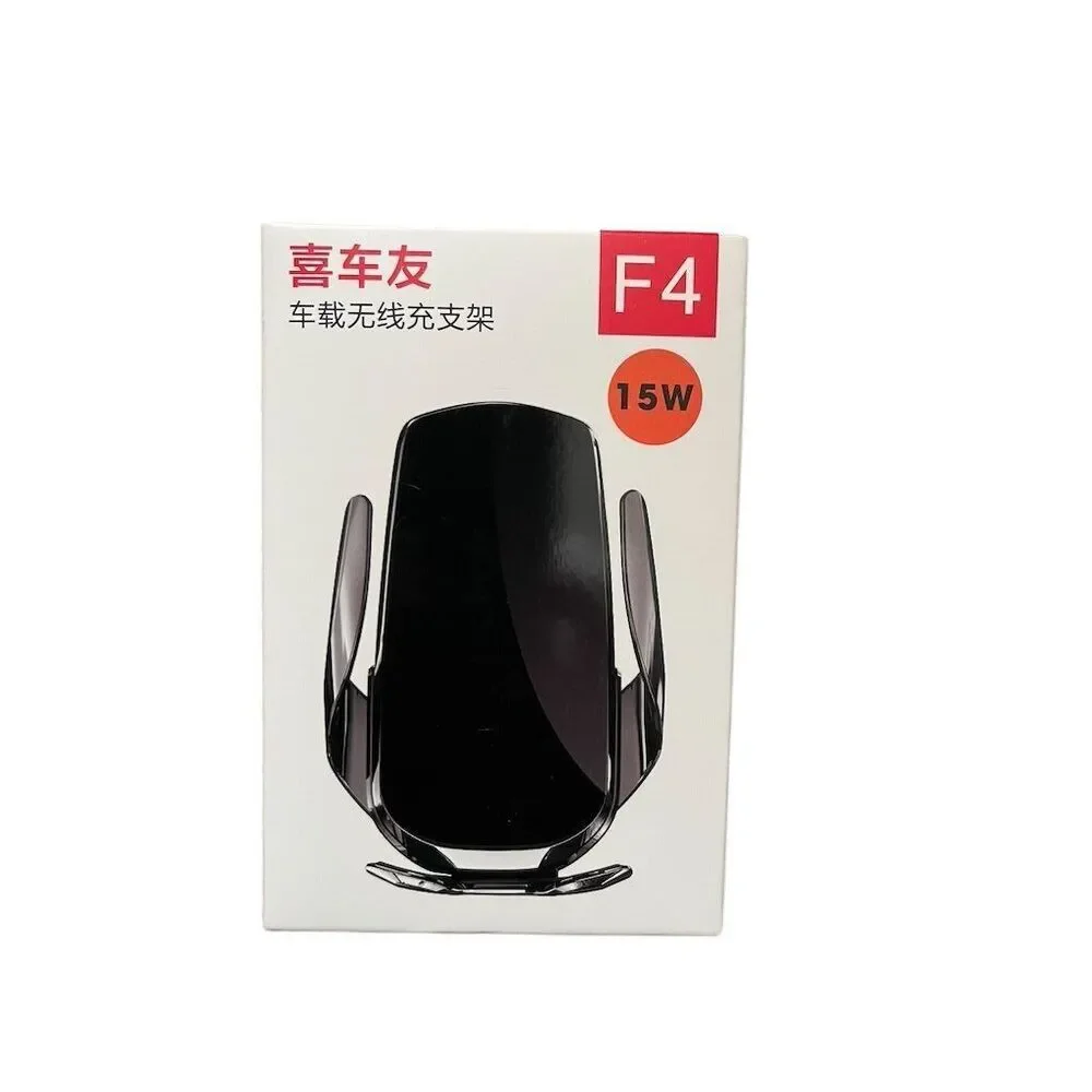 15W Wireless Car Phone Holder Charger Auto-Clamping Qi Fast Charging